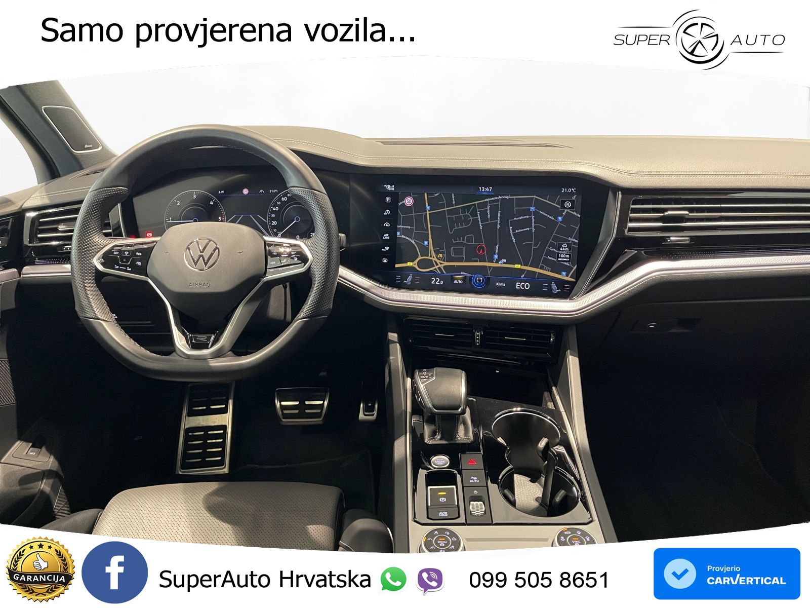 Volkswagen Touareg 3.0 V6 TDI (286 KS) 4MOTION Tiptronic R-Line ZRAČNI+ACC+GR SJED+KAM+PANO