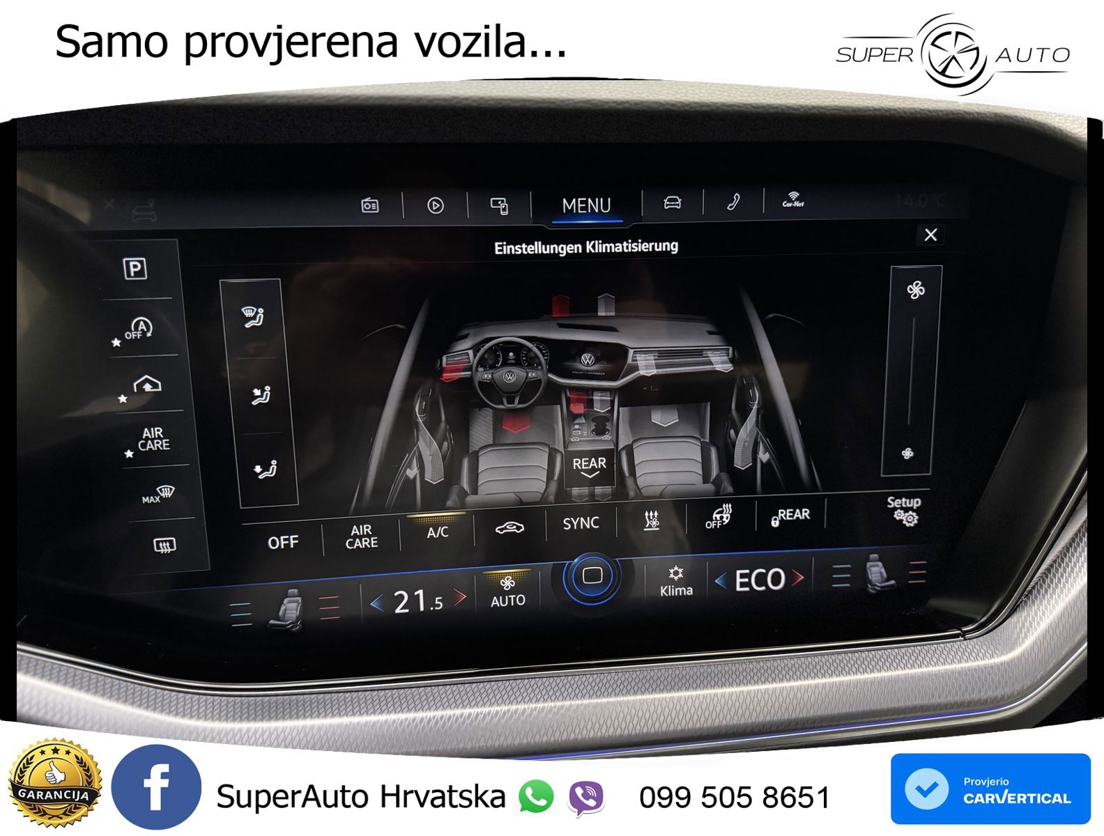 Volkswagen Touareg 3.0 V6 TDI (231 KS) 4MOTION Tiptronic R-Line ZRAČNI+ACC+GR SJED+KAM