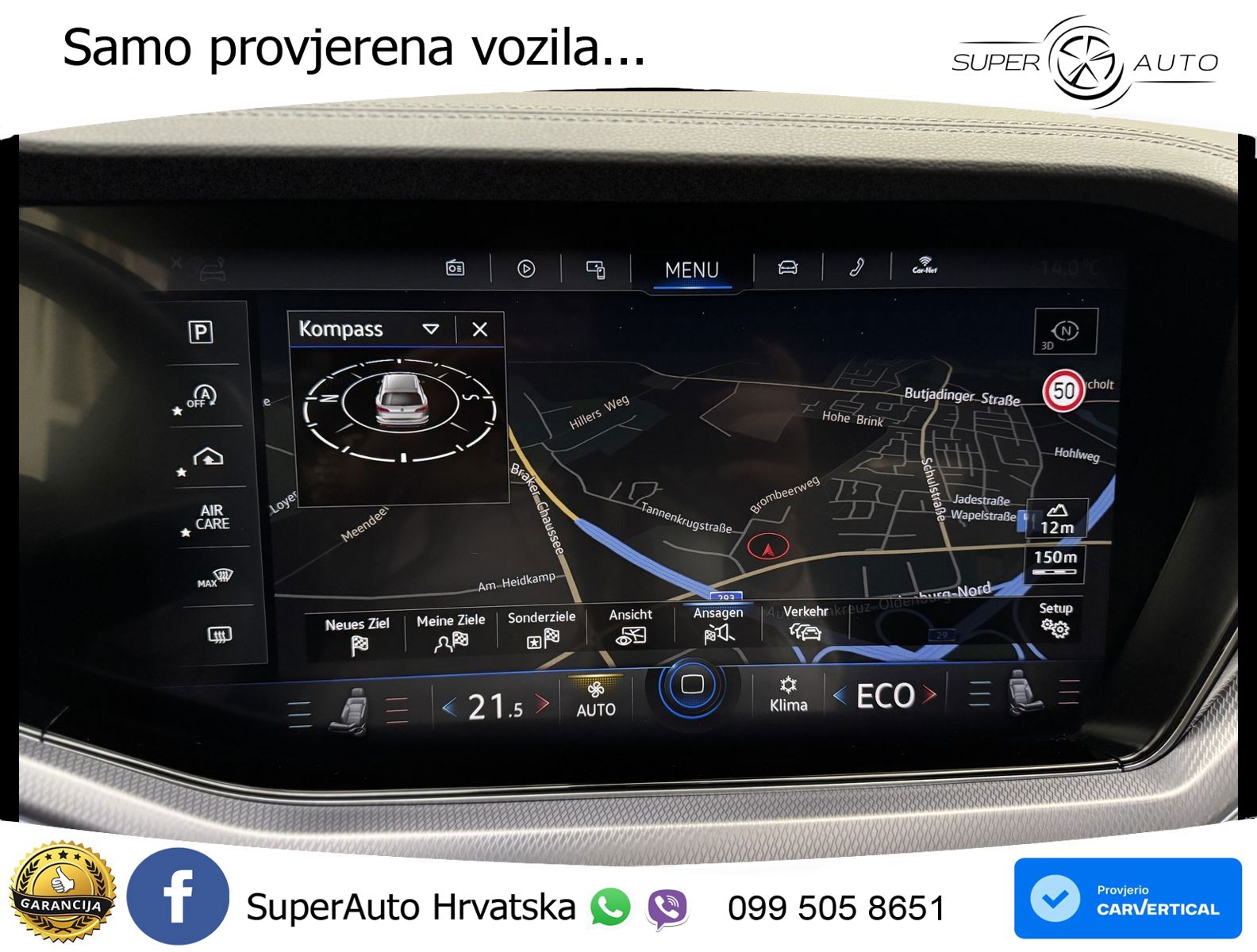 Volkswagen Touareg 3.0 V6 TDI (231 KS) 4MOTION Tiptronic R-Line ZRAČNI+ACC+GR SJED+KAM