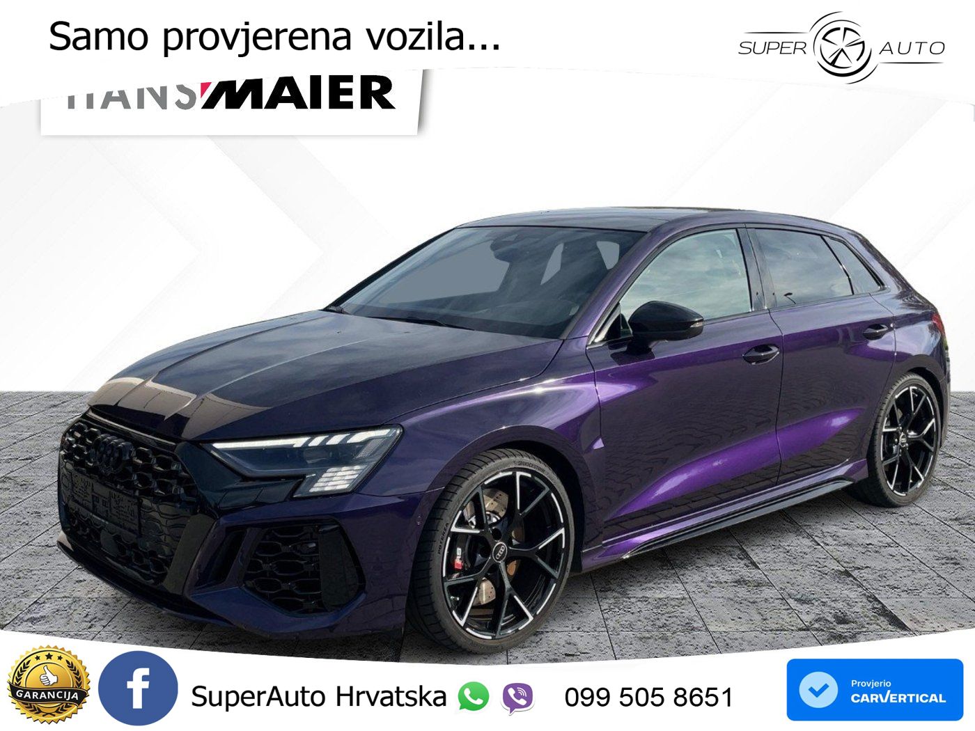 Audi RS3 Sedan 2.5 TFSI (400 KS) quattro S tronic LED+GR SJED+ACC
