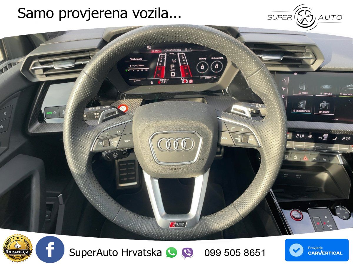 Audi RS3 Sedan 2.5 TFSI (400 KS) quattro S tronic LED+GR SJED+ACC