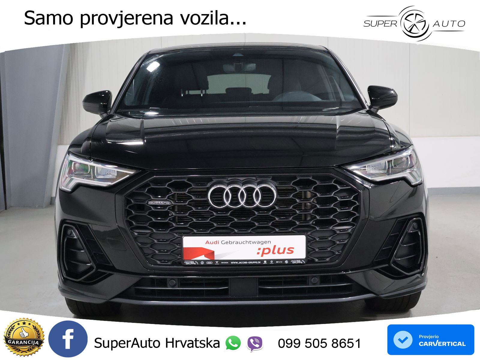 Audi Q3 Sportback 40 TDI (200 KS) quattro S tronic S line LED+GR SJED+ACC