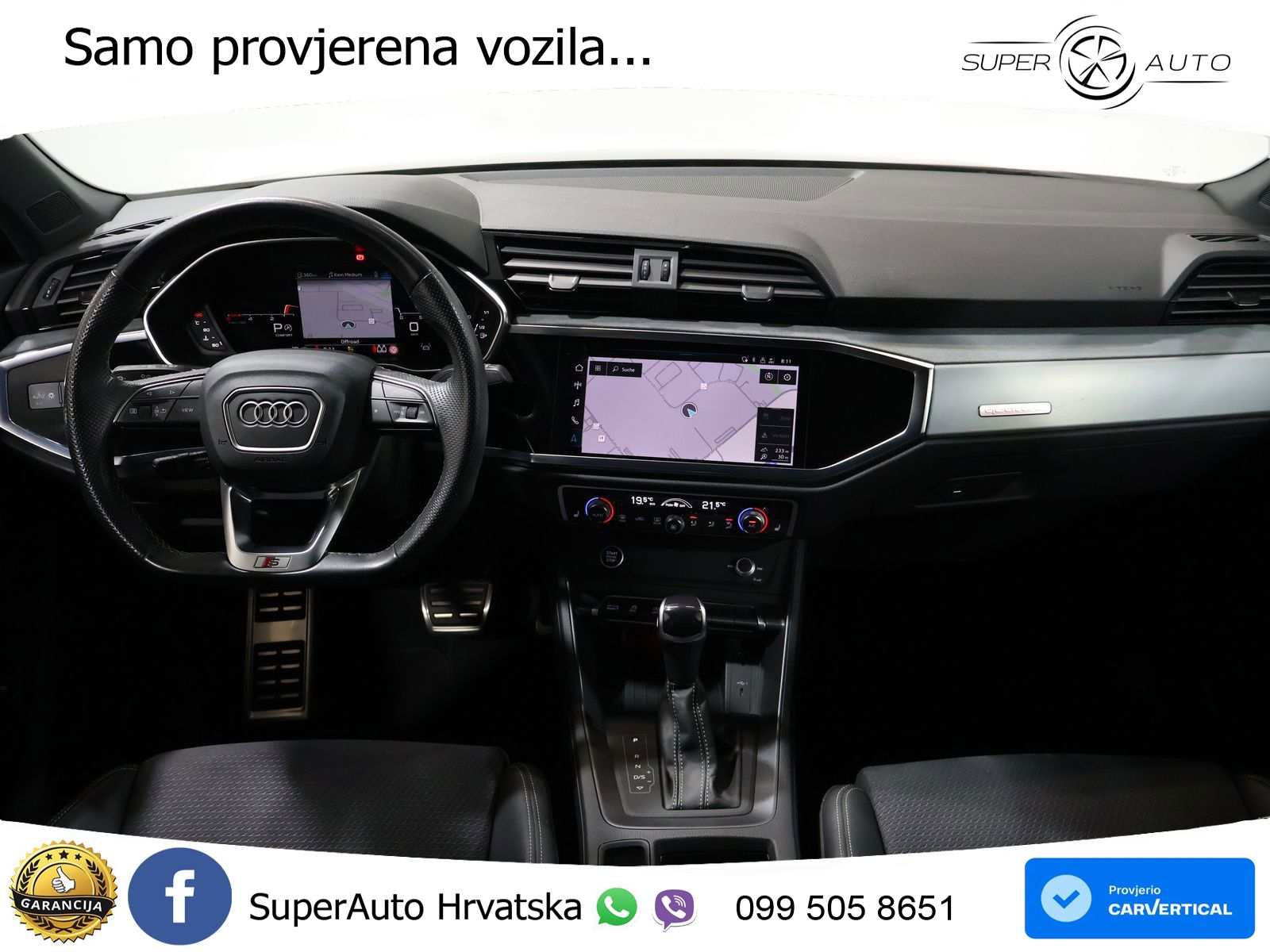 Audi Q3 Sportback 40 TDI (200 KS) quattro S tronic S line LED+GR SJED+ACC