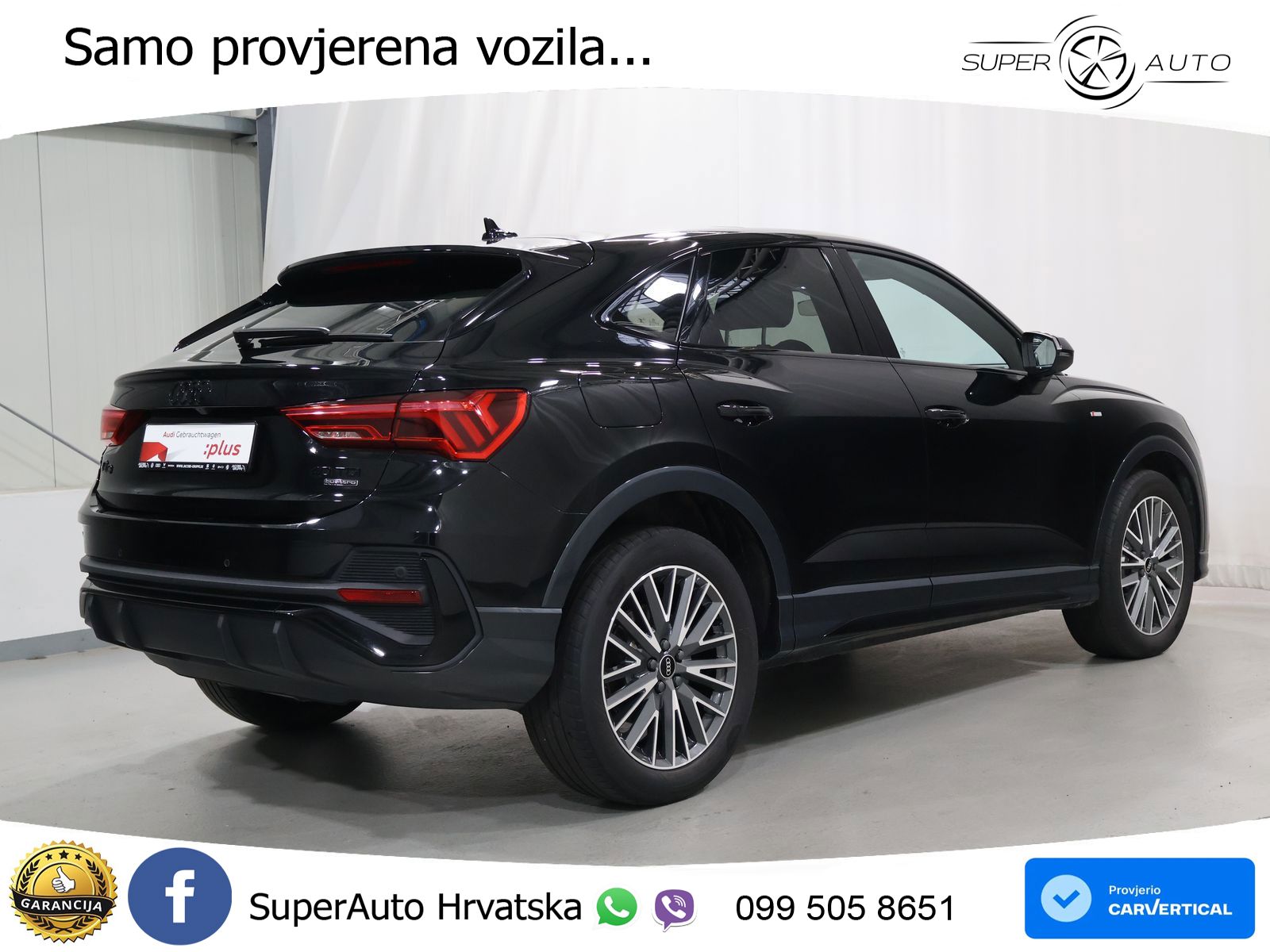 Audi Q3 Sportback 40 TDI (200 KS) quattro S tronic S line LED+GR SJED+ACC