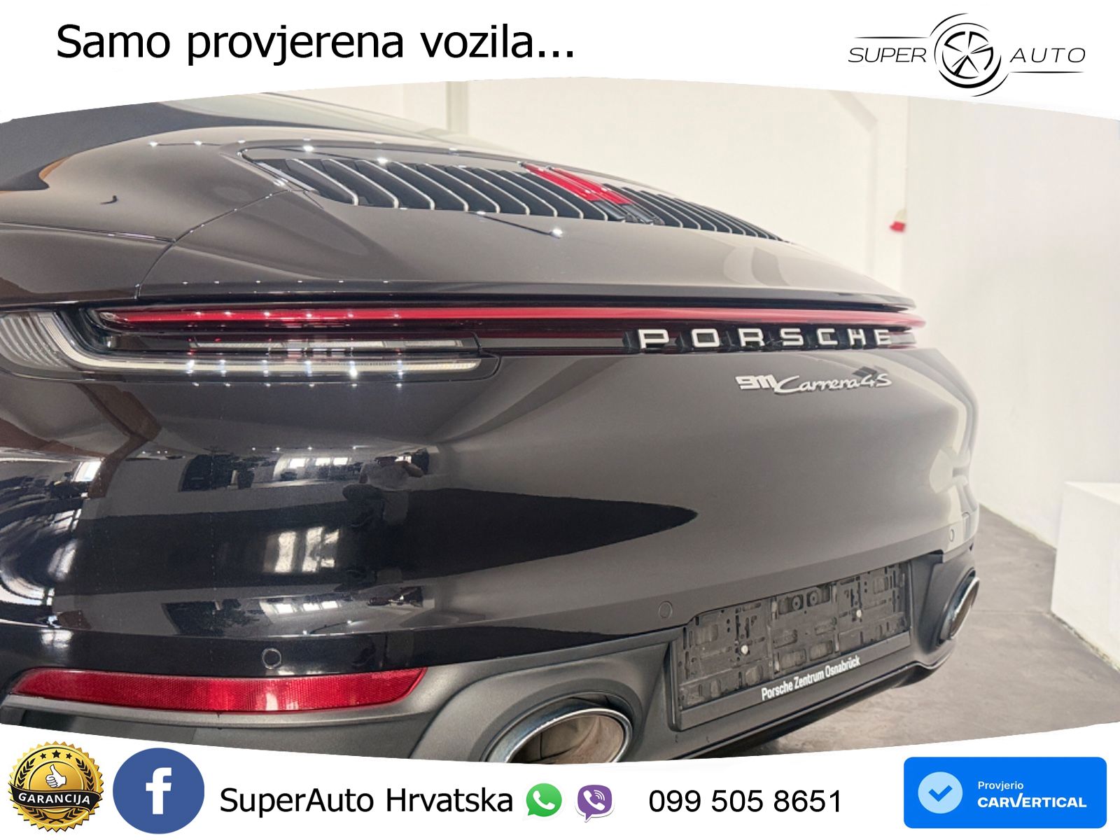 Porsche 911 Carrera S 3.0 (450 KS) PDK ZRAČNI+ACC+GR SJED+360