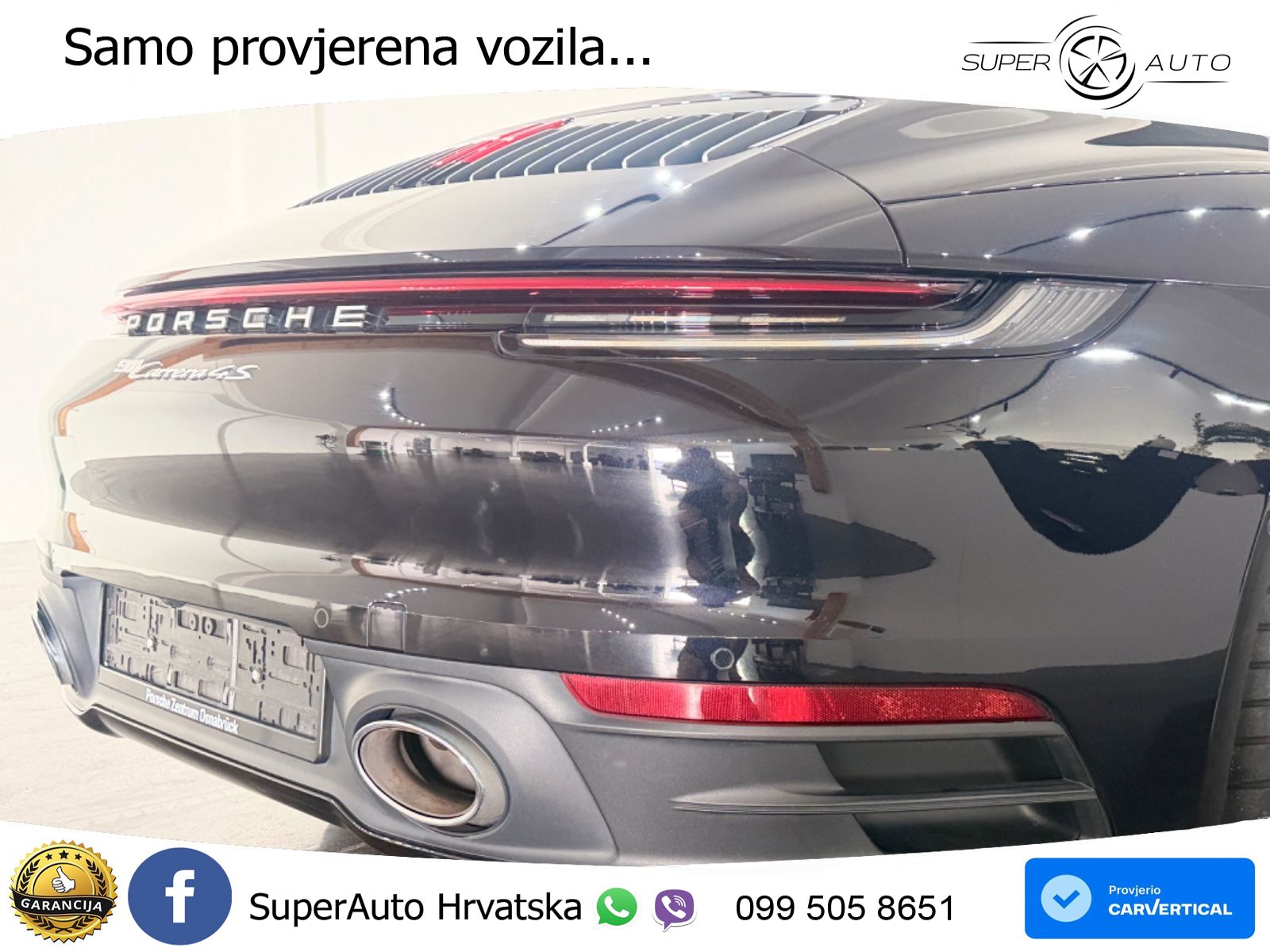 Porsche 911 Carrera S 3.0 (450 KS) PDK ZRAČNI+ACC+GR SJED+360