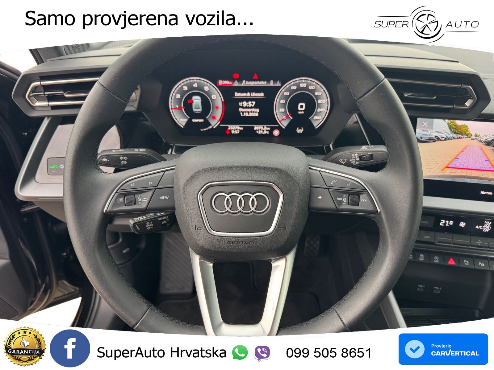 Audi A3 Limuzina 35 TFSI (150 KS) S line LED+GR SJED+ACC