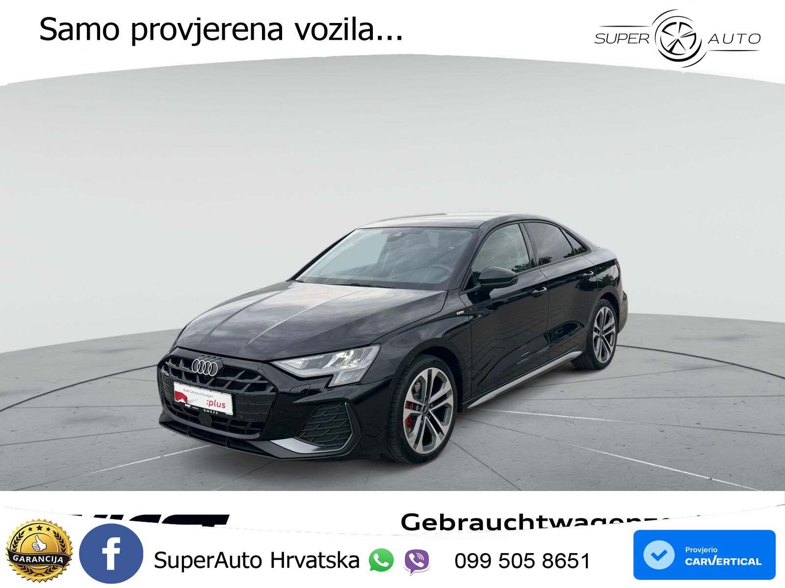 Audi A3 Limuzina 35 TFSI (150 KS) S line LED+GR SJED+ACC
