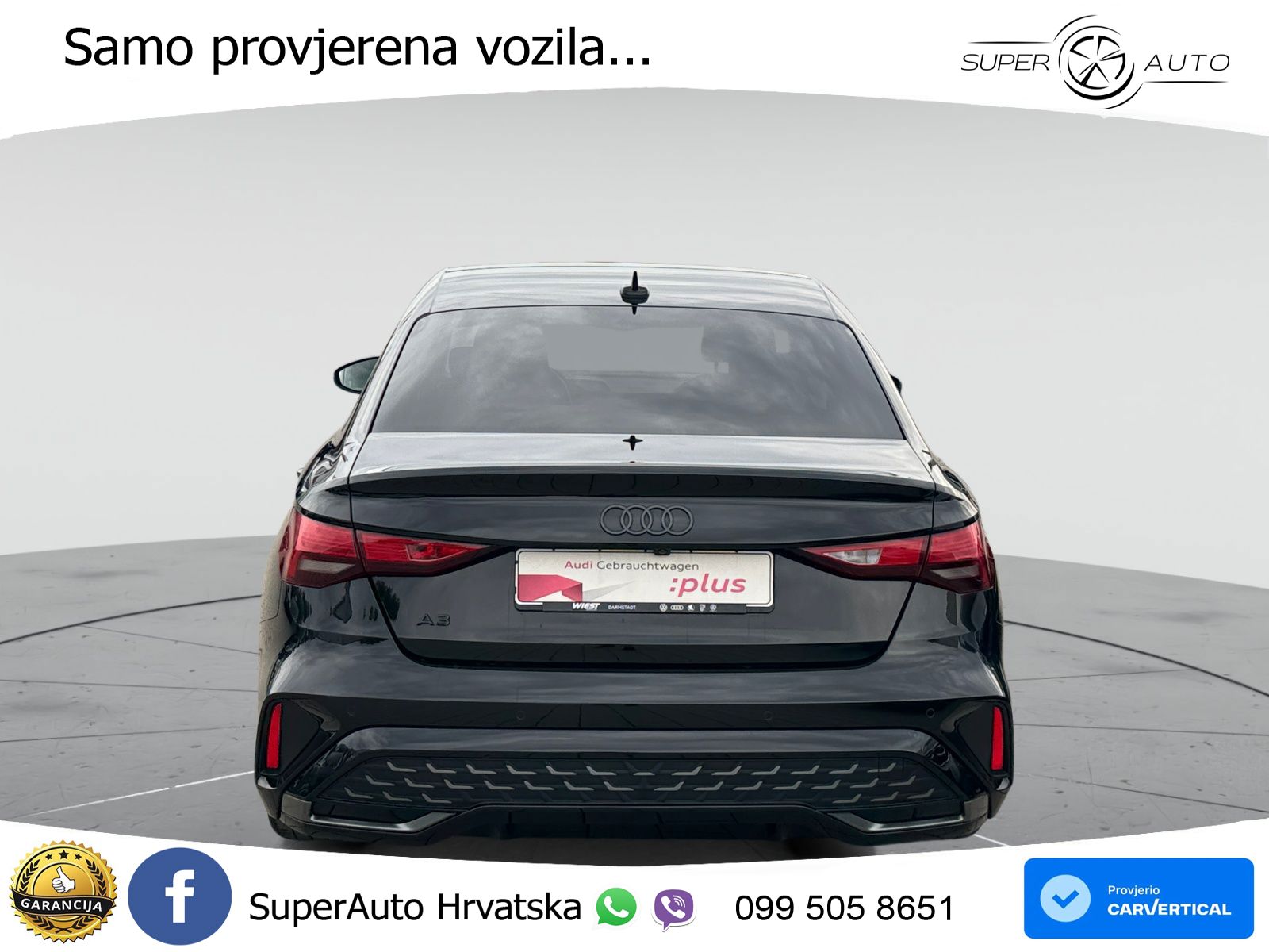 Audi A3 Limuzina 35 TFSI (150 KS) S line LED+GR SJED+ACC