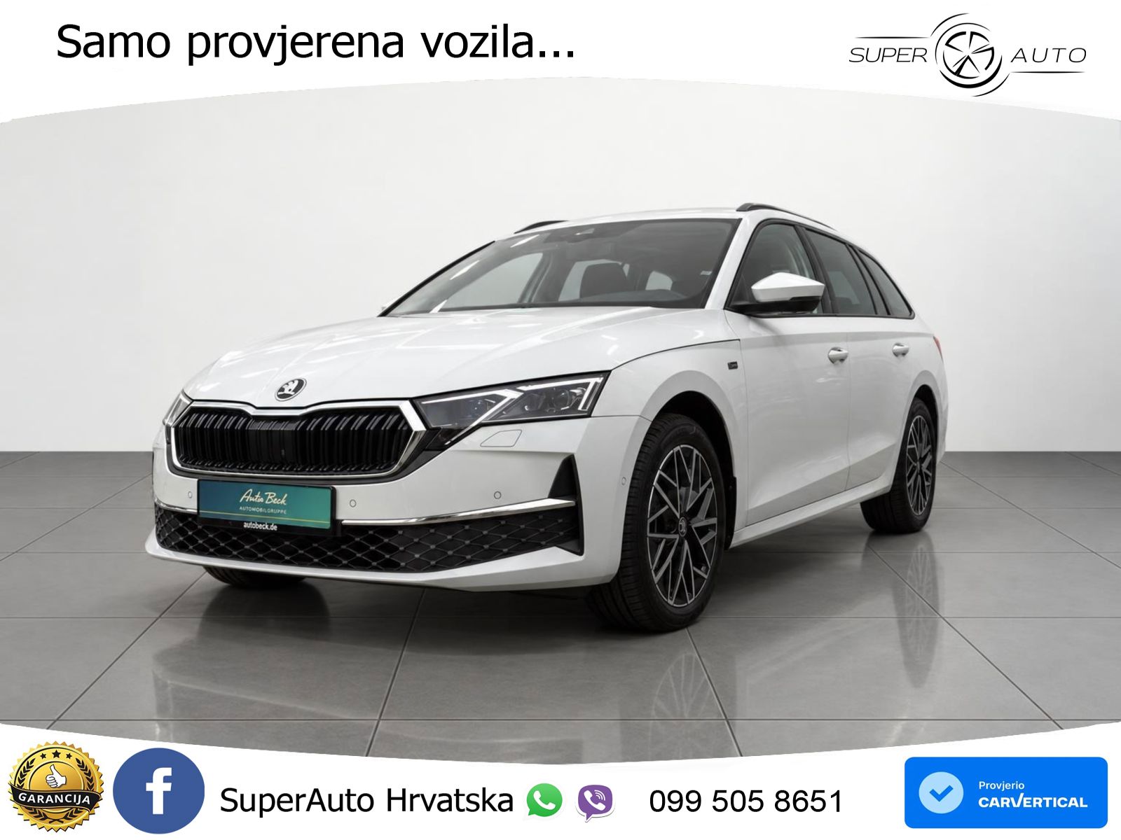Škoda Octavia Combi 2.0 TDI (150 KS) DSG LED+GR SJED+ACC