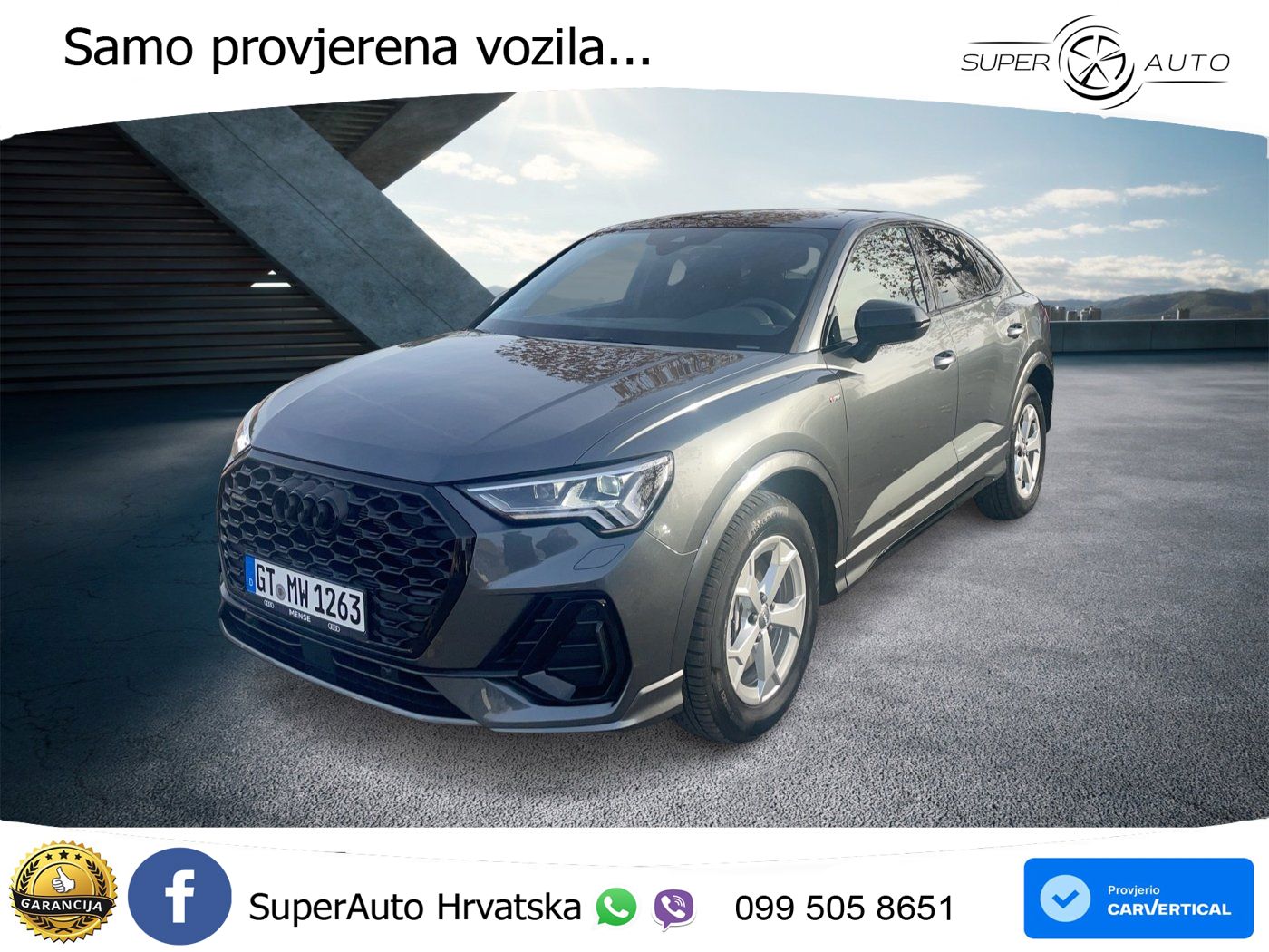 Audi Q3 II Sportback 40 TFSI (190 KS) quattro S tronic S line MATRIX+GR SJED+KAM