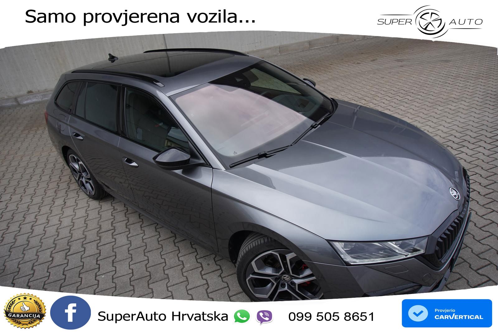 Škoda Octavia Combi RS 2.0 TDI (200 KS) DSG LED+GR SJED+ACC