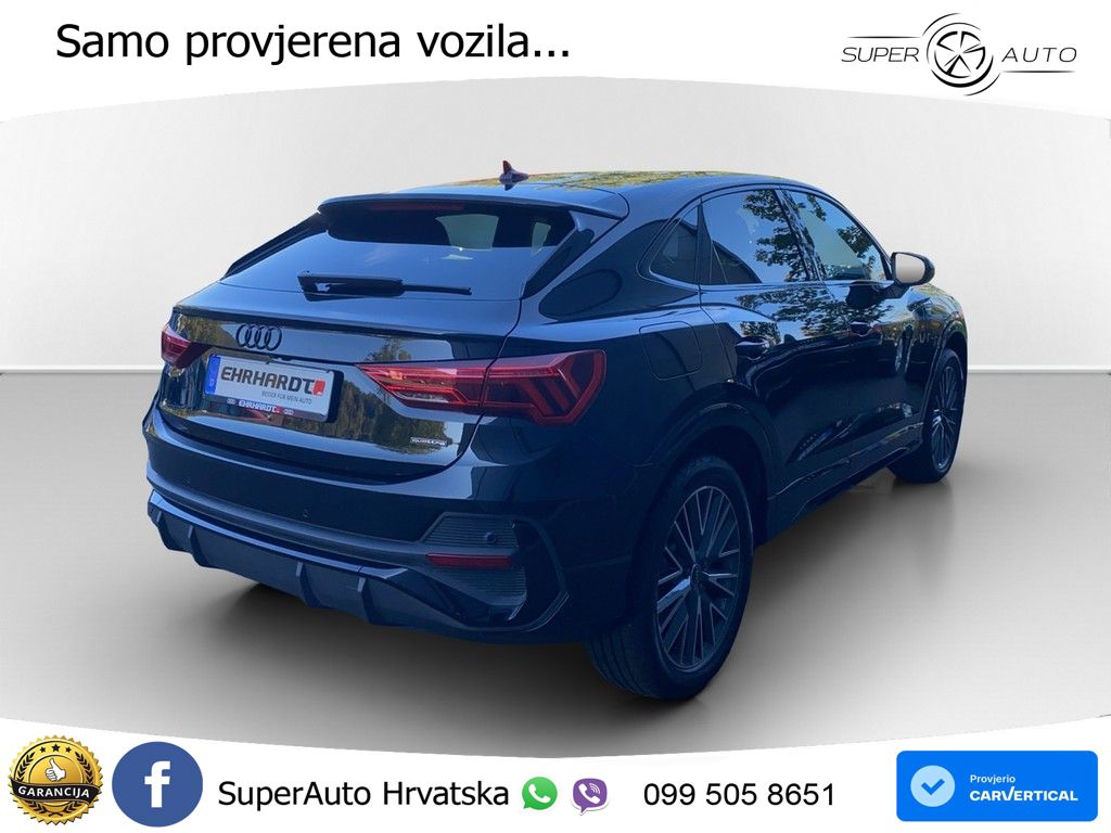 Audi Q3 Sportback 40 TFSI (190 KS) quattro S tronic S line LED+GR SJED+ACC