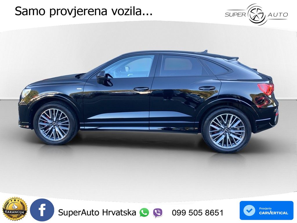 Audi Q3 Sportback 40 TFSI (190 KS) quattro S tronic S line LED+GR SJED+ACC