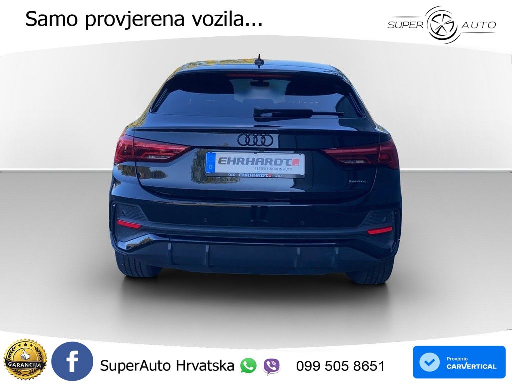 Audi Q3 Sportback 40 TFSI (190 KS) quattro S tronic S line LED+GR SJED+ACC
