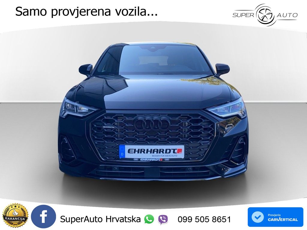 Audi Q3 Sportback 40 TFSI (190 KS) quattro S tronic S line LED+GR SJED+ACC