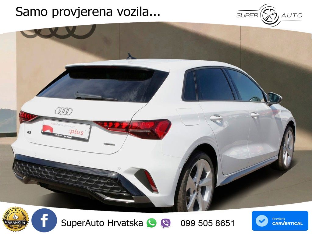 Audi A3 Sportback 40 TFSI (204 KS) quattro S tronic S line