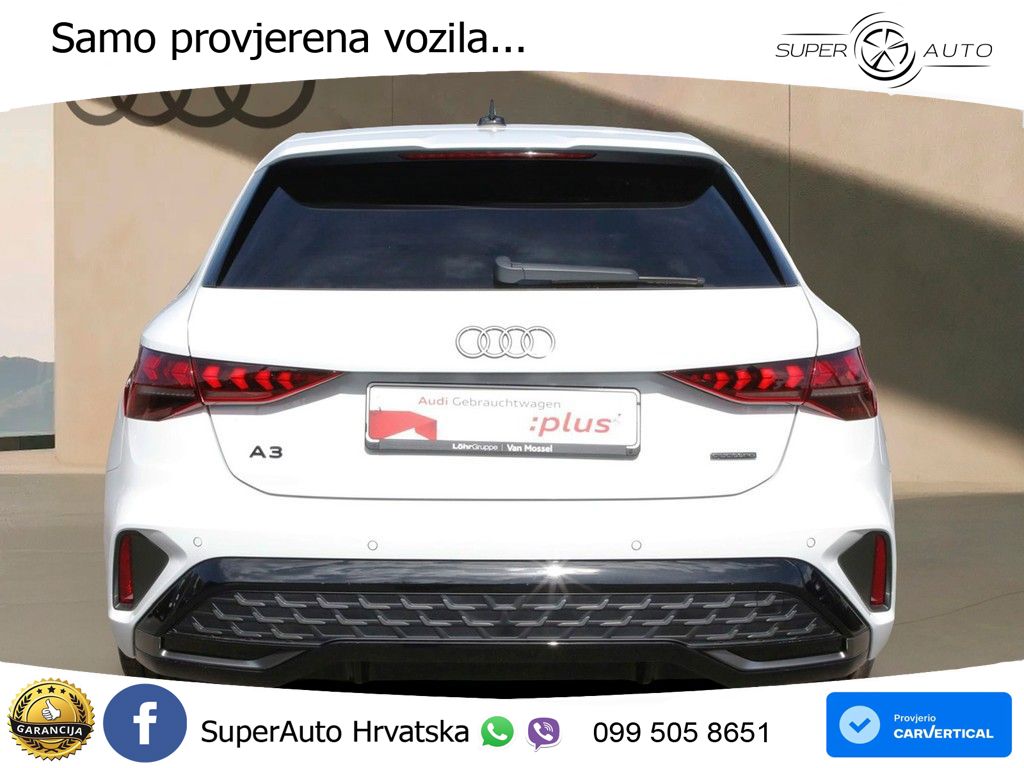 Audi A3 Sportback 40 TFSI (204 KS) quattro S tronic S line