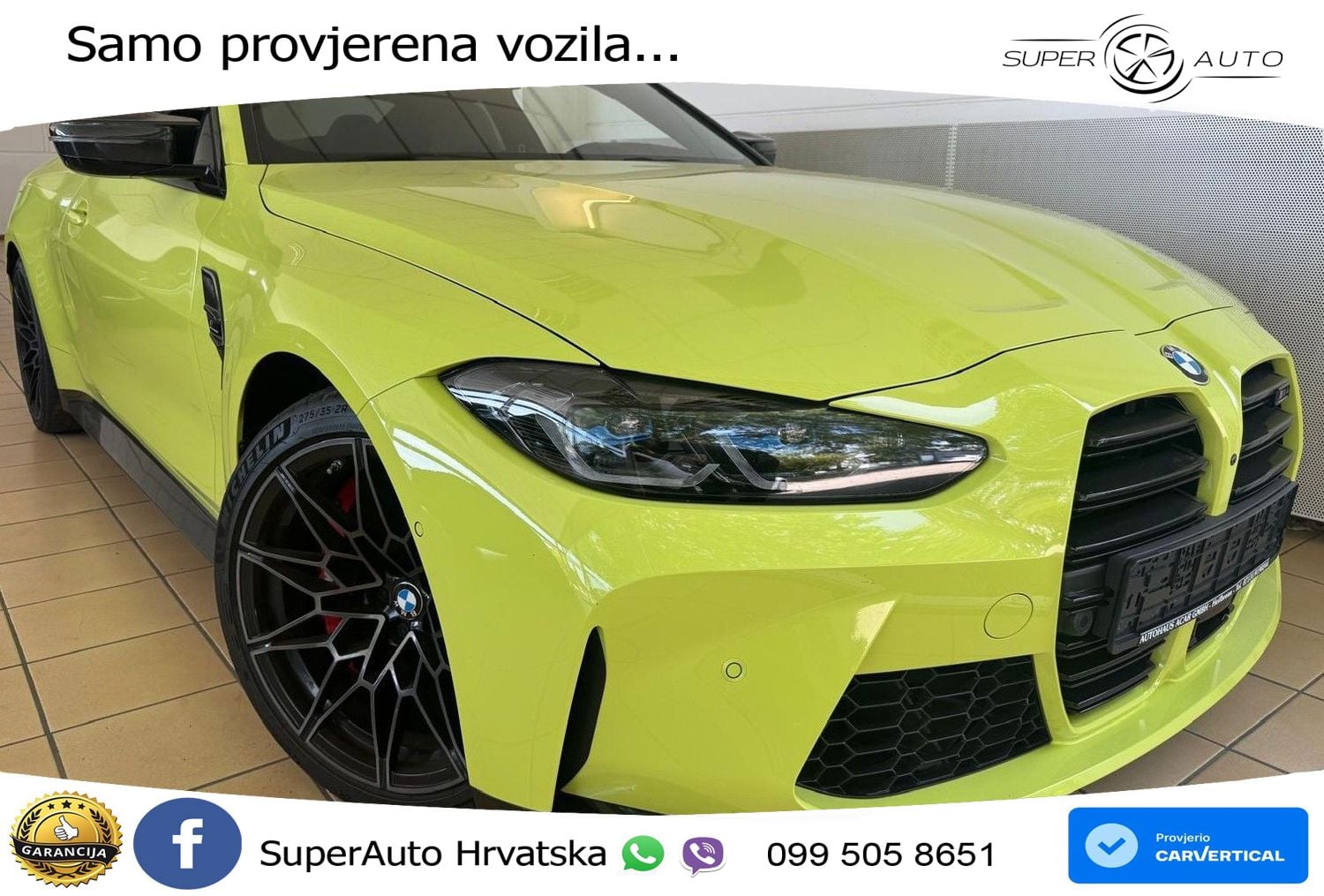 BMW M4 Competition 3.0 (510 KS) Steptronic LED+GR SJED+ACC