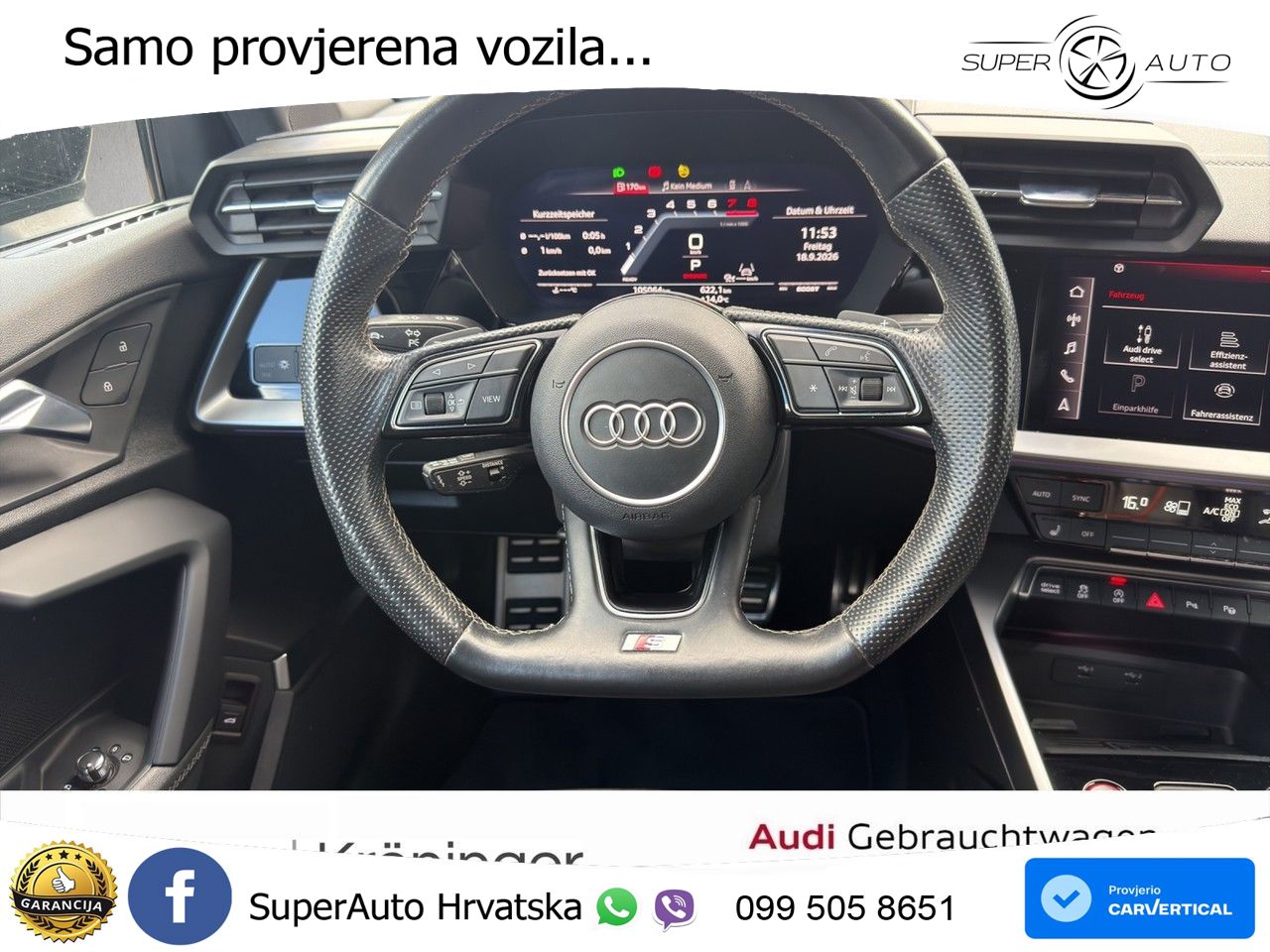 Audi S3 2.0 TFSI (310 KS) quattro S tronic MATRIX+GR SJED+KAM