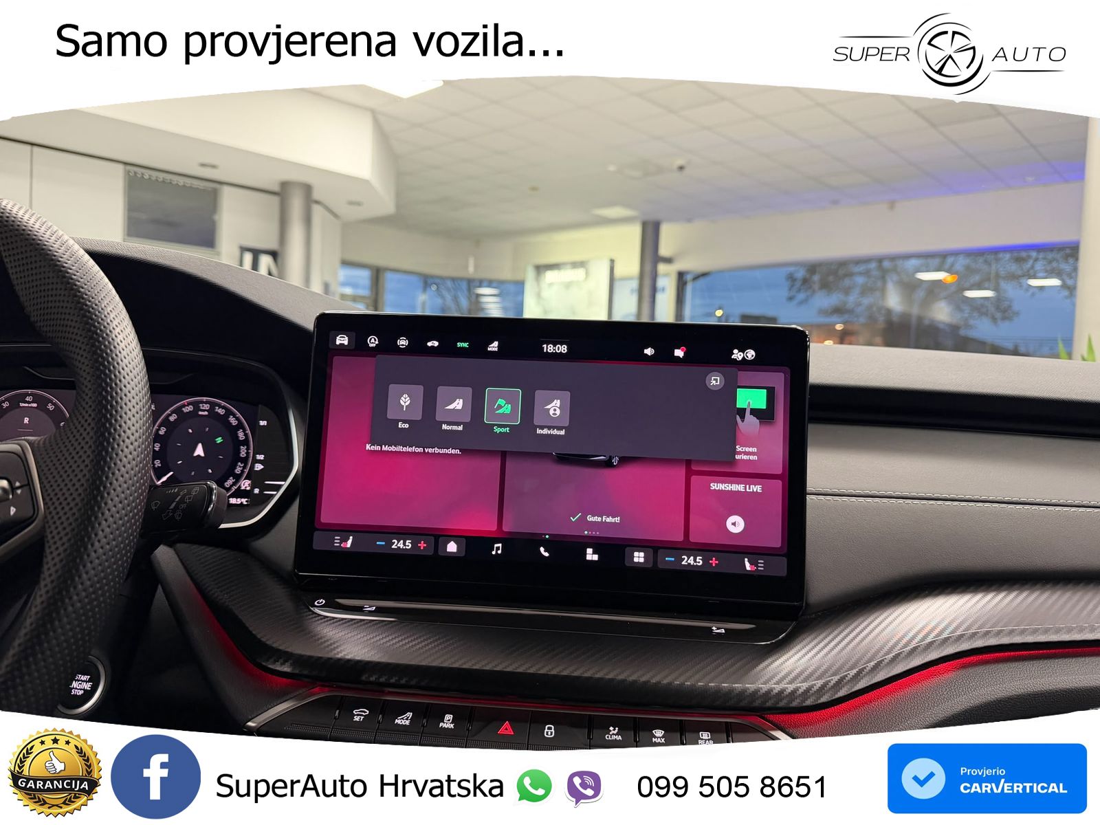 Škoda Octavia Combi 1.5 TSI (150 KS) DSG SportLine LED+GR SJED+ACC