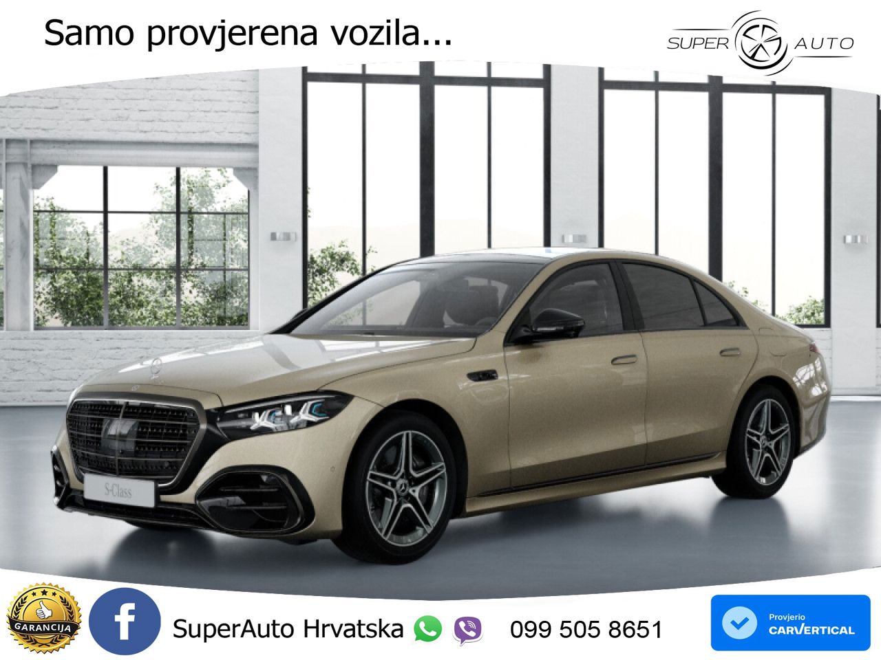 Mercedes S 580e (585 KS) 4MATIC 9G-TRONIC AMG ZRAČNI+ACC+GR SJED+KAM+PANO