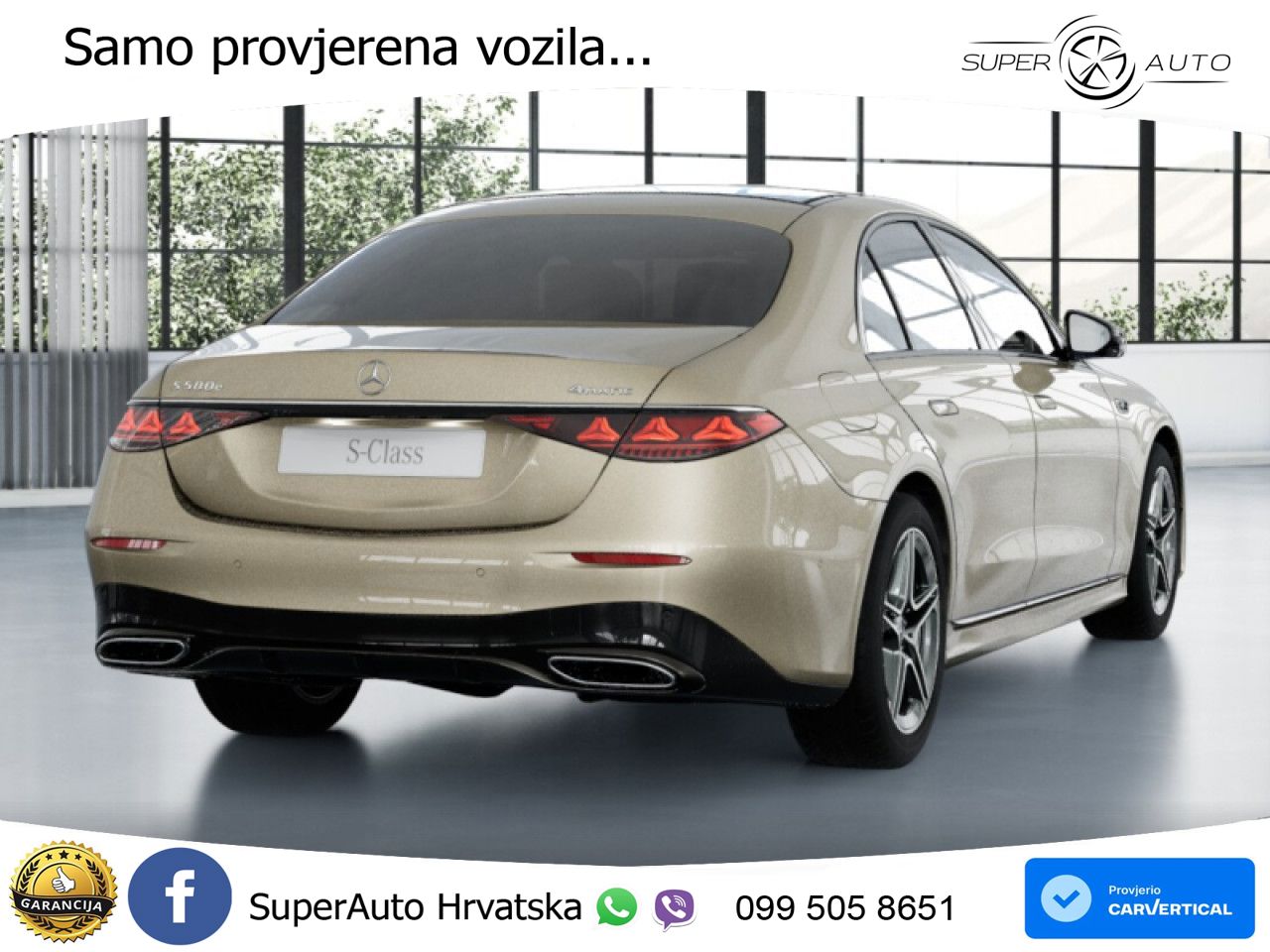 Mercedes S 580e (585 KS) 4MATIC 9G-TRONIC AMG ZRAČNI+ACC+GR SJED+KAM+PANO