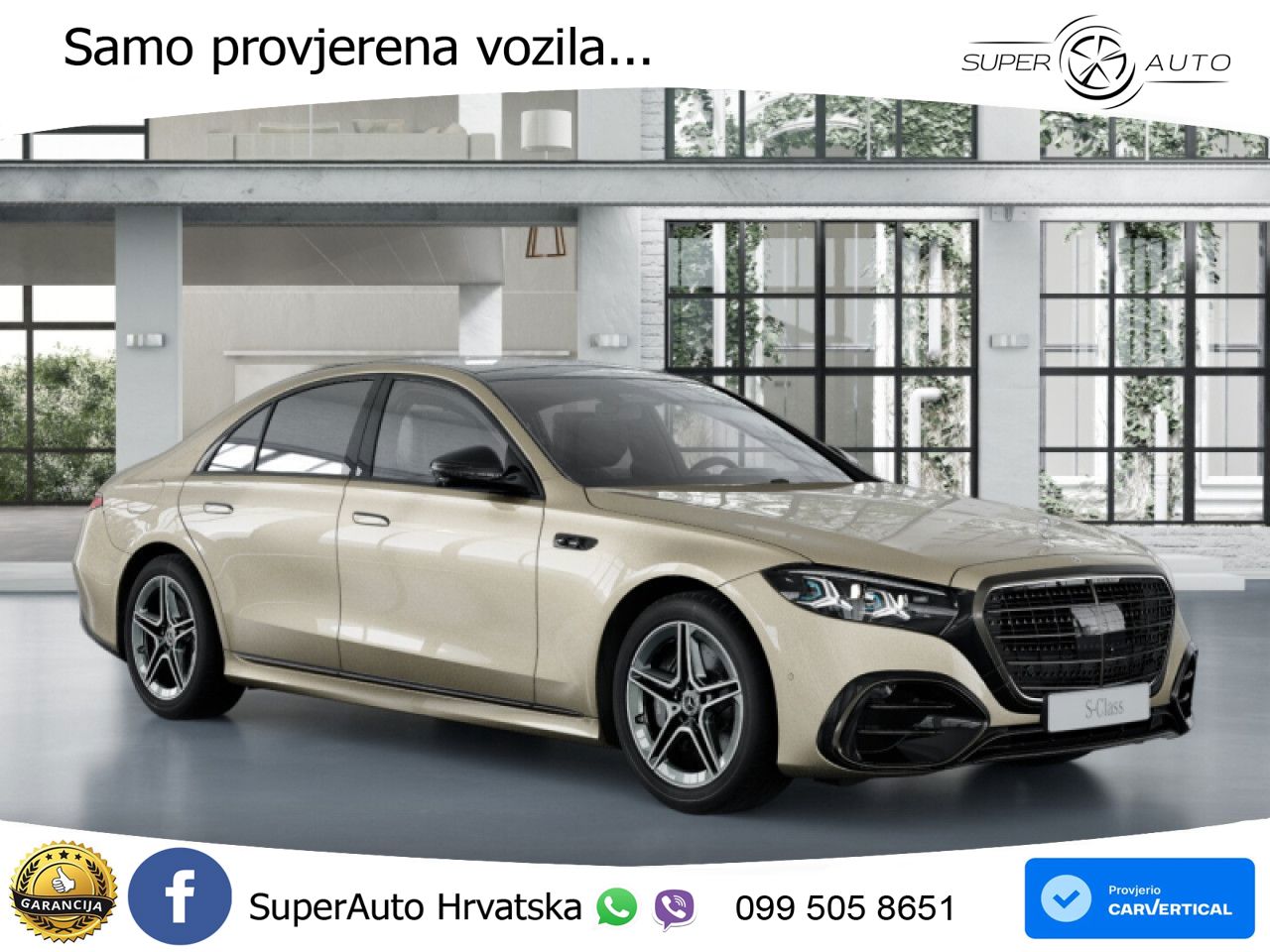 Mercedes S 580e (585 KS) 4MATIC 9G-TRONIC AMG ZRAČNI+ACC+GR SJED+KAM+PANO