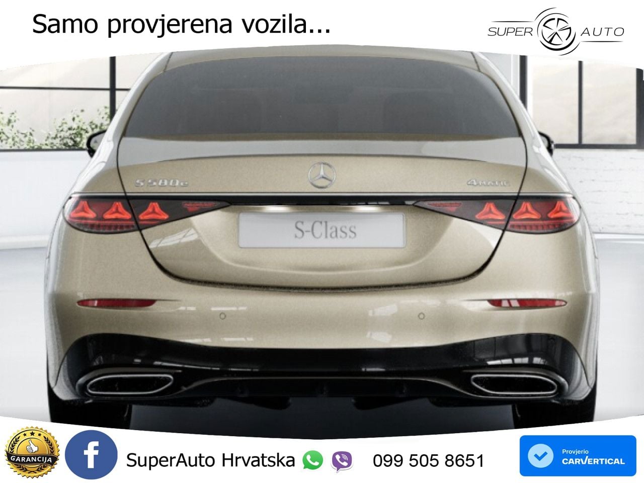 Mercedes S 580e (585 KS) 4MATIC 9G-TRONIC AMG ZRAČNI+ACC+GR SJED+KAM+PANO