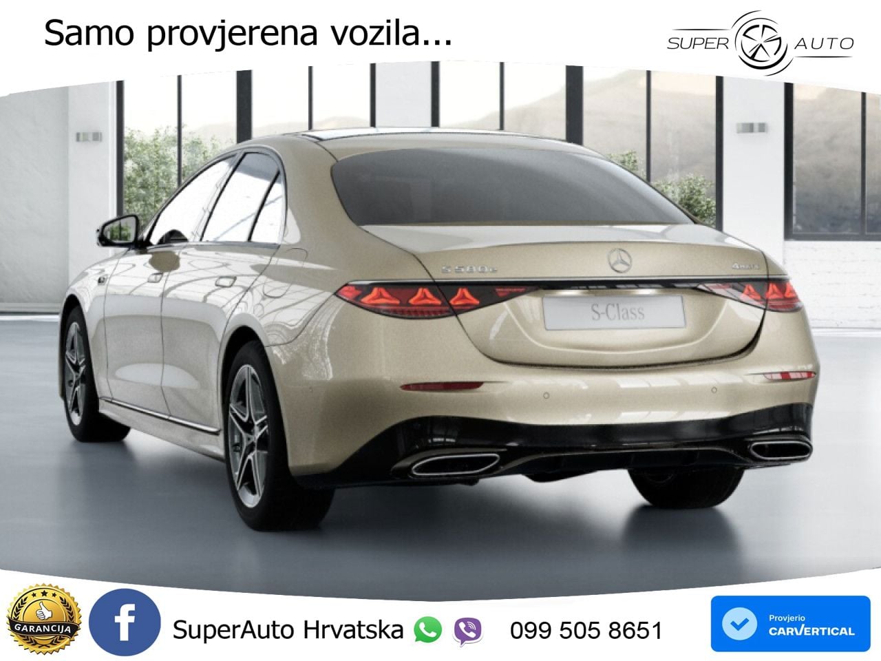 Mercedes S 580e (585 KS) 4MATIC 9G-TRONIC AMG ZRAČNI+ACC+GR SJED+KAM+PANO