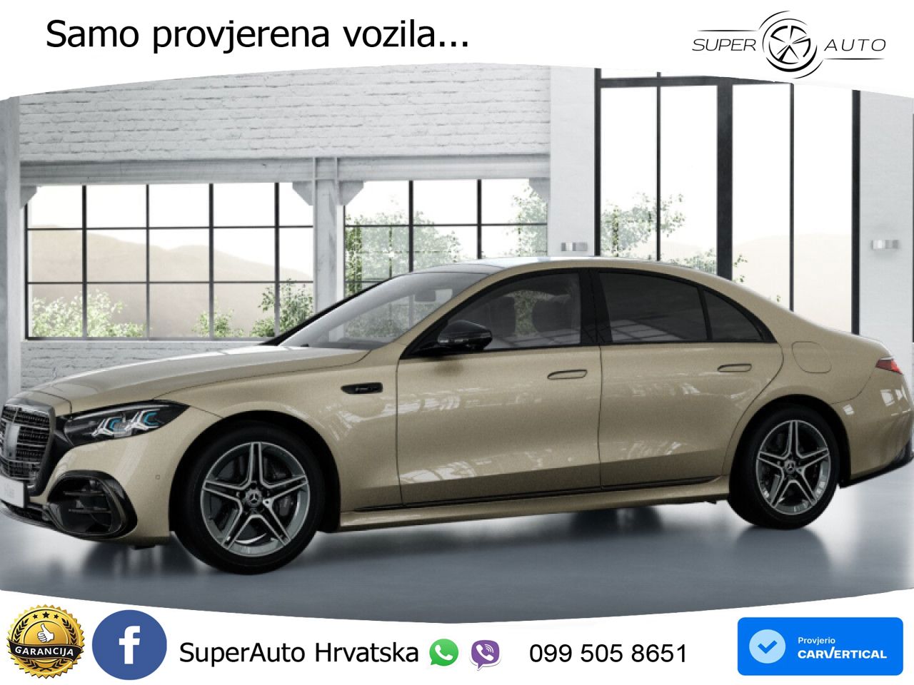 Mercedes S 580e (585 KS) 4MATIC 9G-TRONIC AMG ZRAČNI+ACC+GR SJED+KAM+PANO