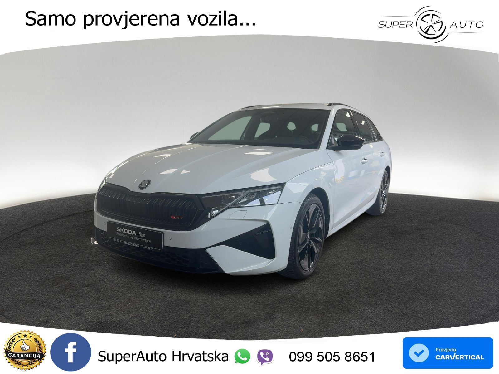 Škoda Octavia Combi RS 2.0 TSI (265 KS) DSG LED+GR SJED+ACC
