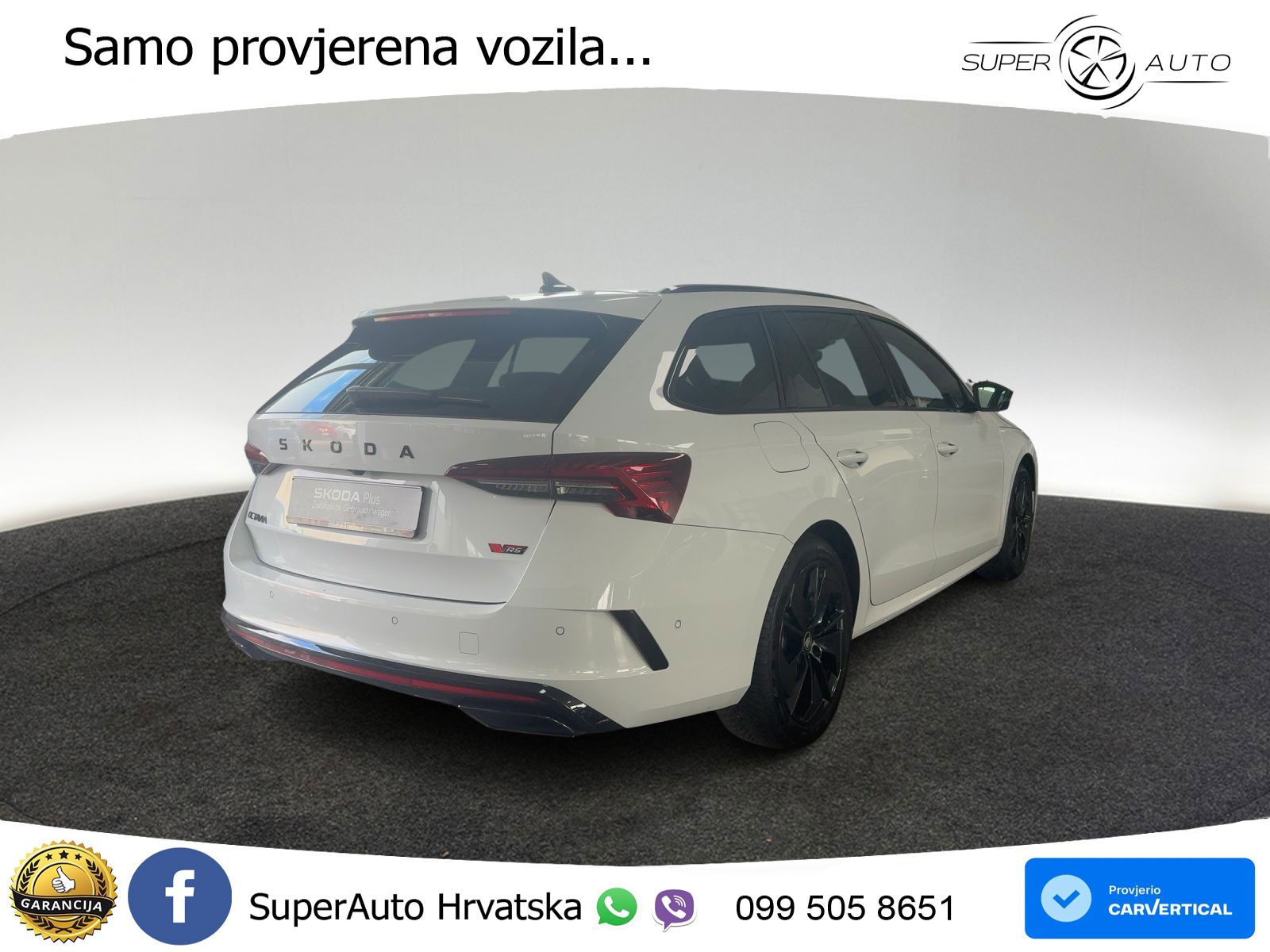 Škoda Octavia Combi RS 2.0 TSI (265 KS) DSG LED+GR SJED+ACC