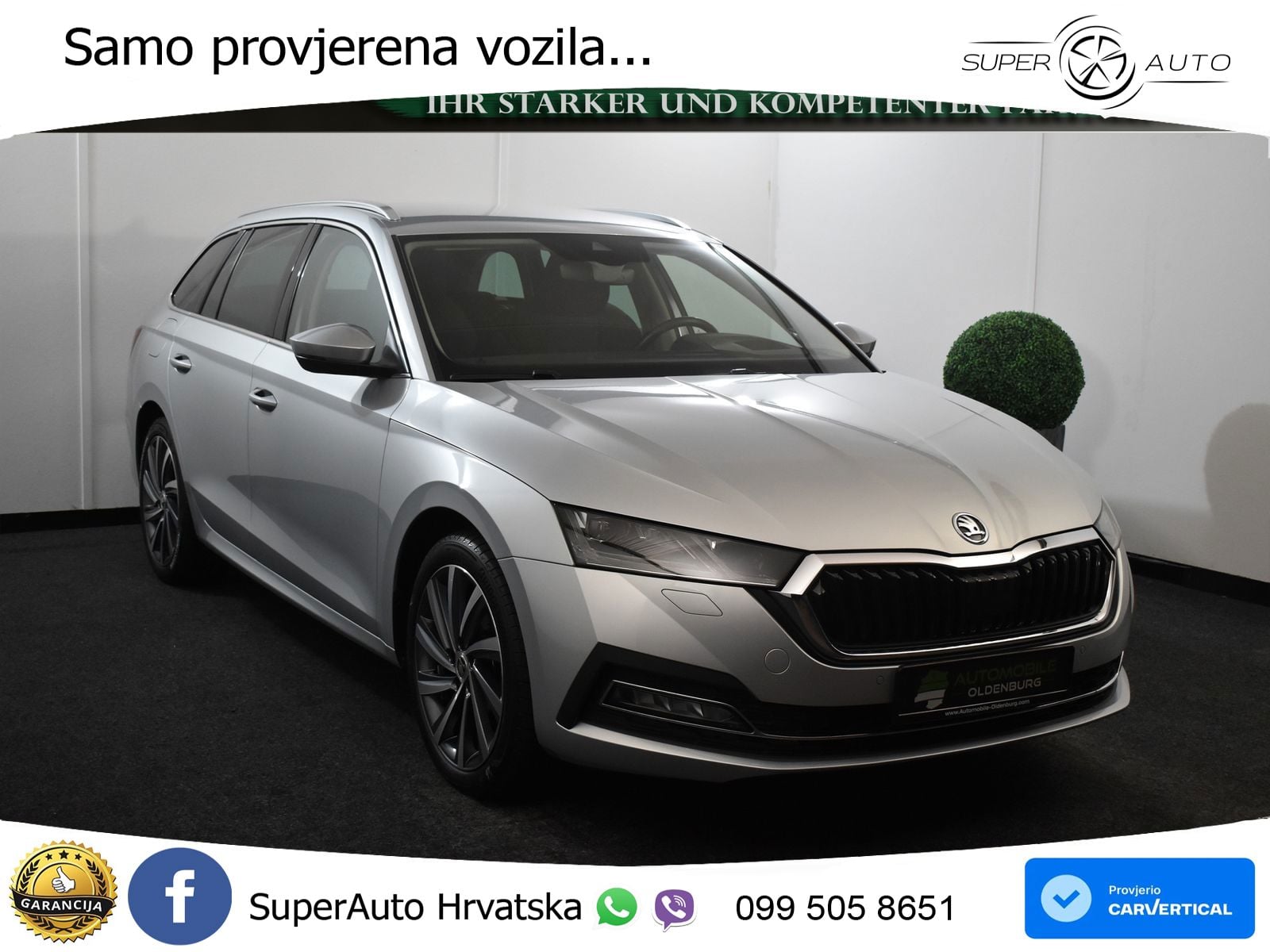 Škoda Octavia Combi 2.0 TDI (150 KS) DSG LED+GR SJED+ACC