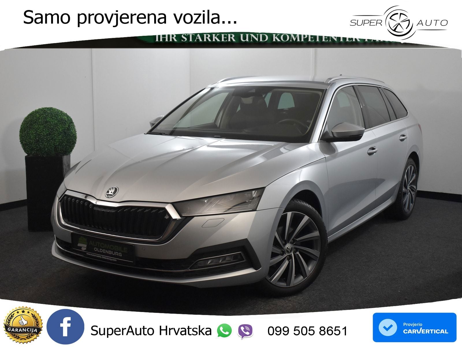 Škoda Octavia Combi 2.0 TDI (150 KS) DSG LED+GR SJED+ACC