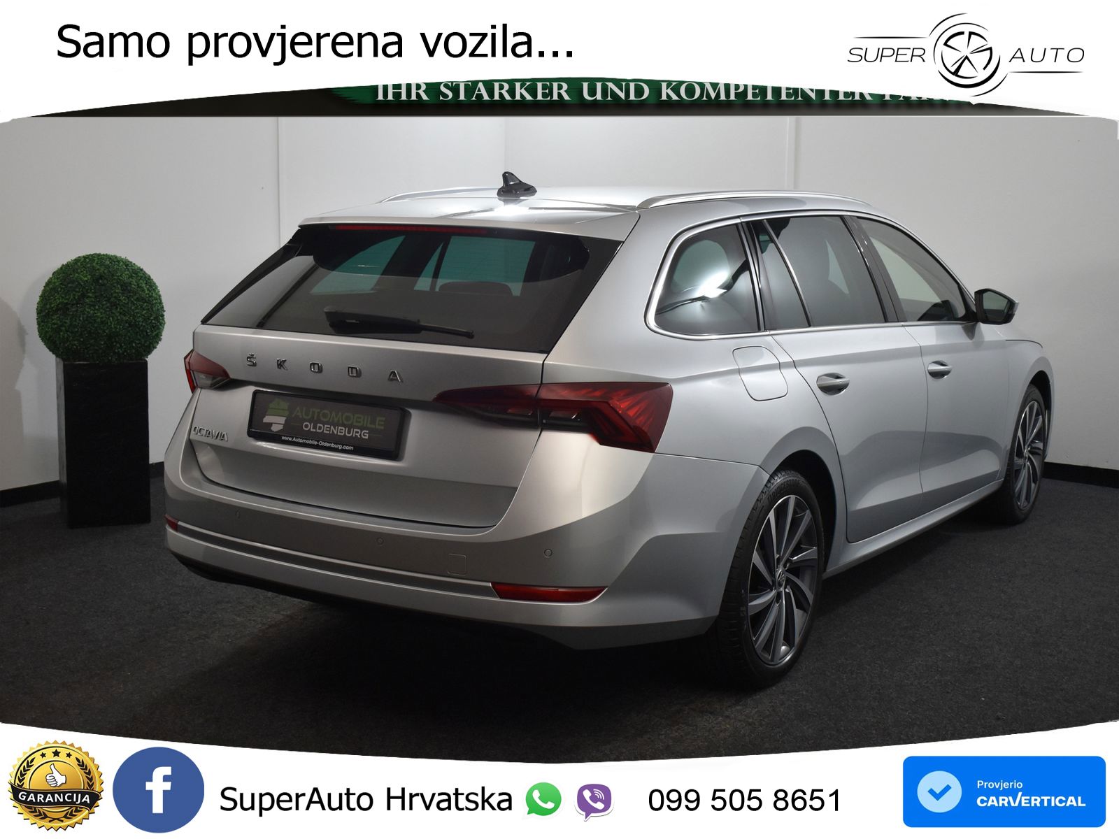 Škoda Octavia Combi 2.0 TDI (150 KS) DSG LED+GR SJED+ACC