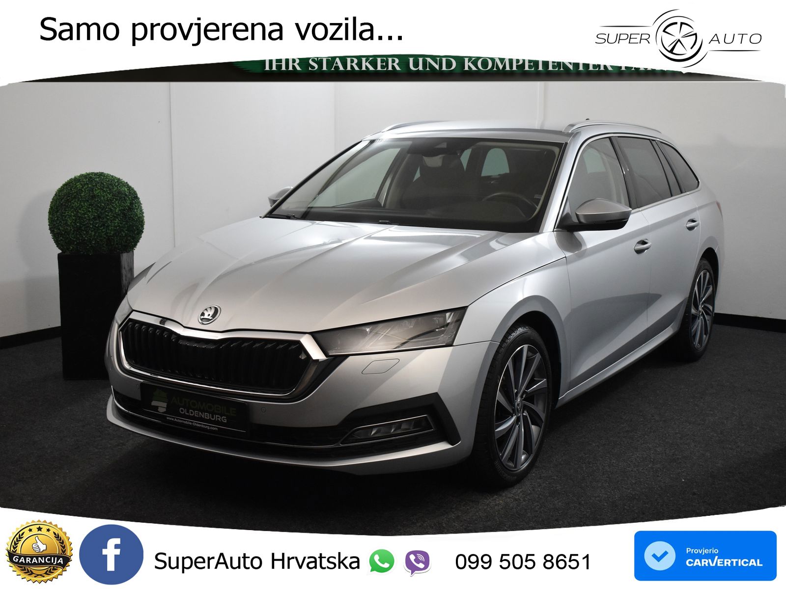 Škoda Octavia Combi 2.0 TDI (150 KS) DSG LED+GR SJED+ACC