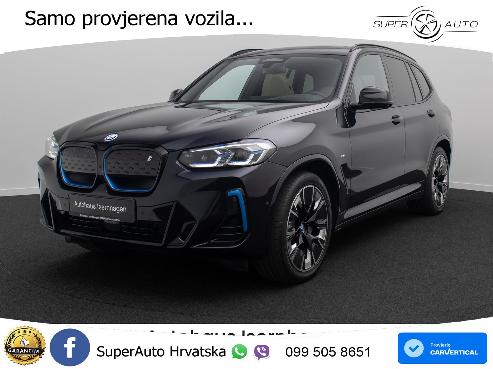 BMW iX3 80 kWh (286 KS) LED+GR SJED+ACC