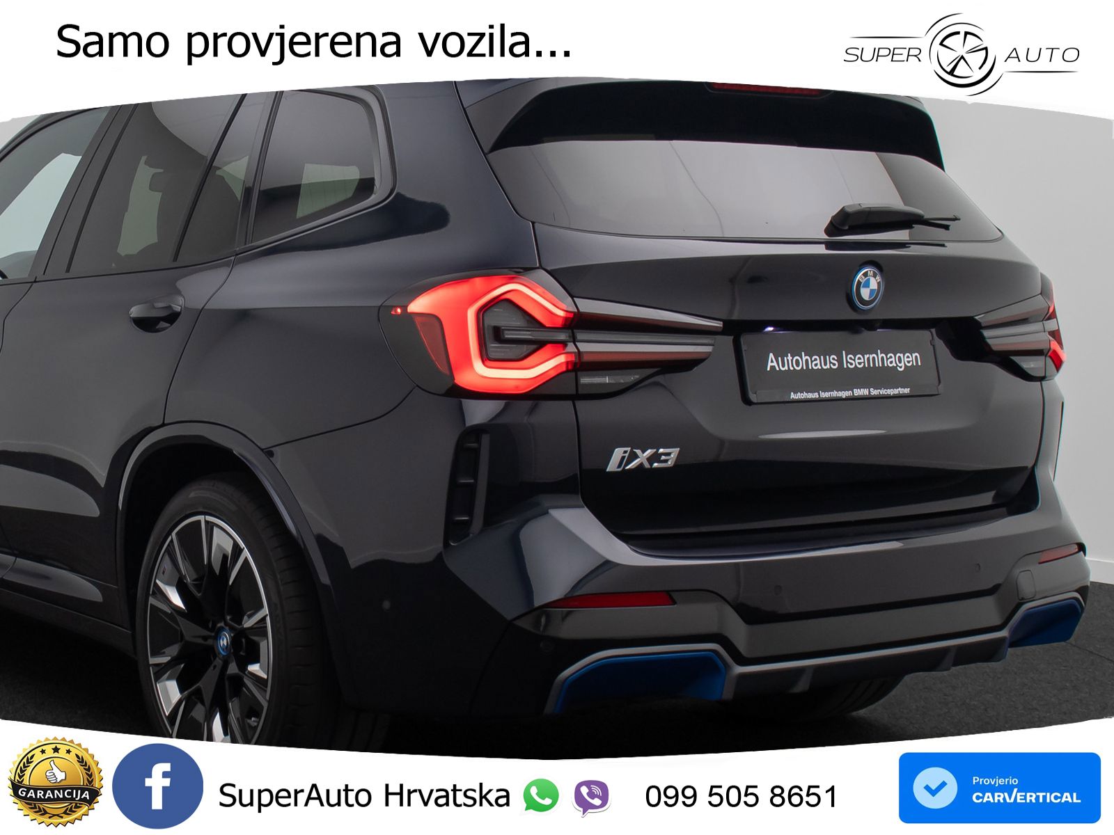 BMW iX3 80 kWh (286 KS) LED+GR SJED+ACC