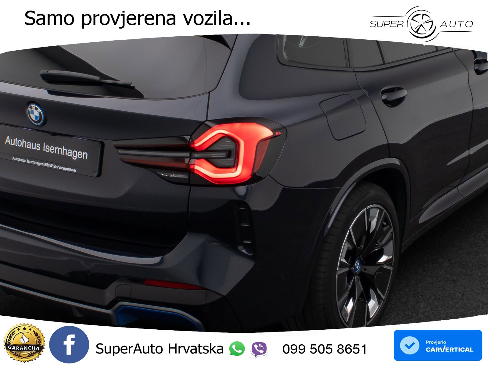 BMW iX3 80 kWh (286 KS) LED+GR SJED+ACC