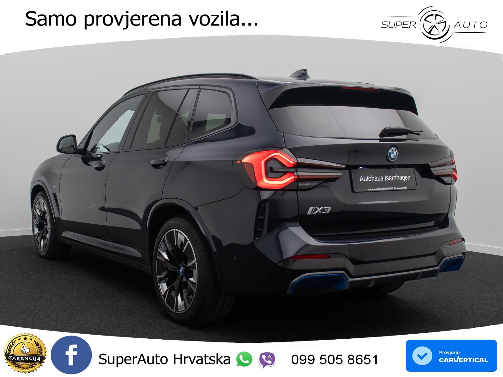 BMW iX3 80 kWh (286 KS) LED+GR SJED+ACC