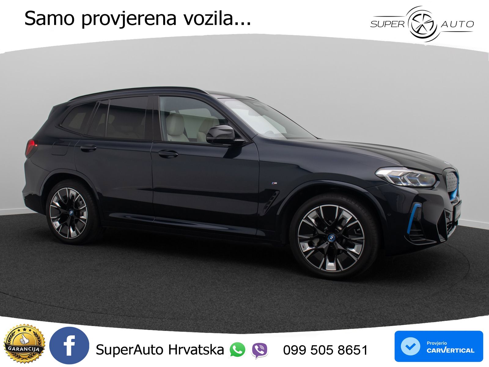 BMW iX3 80 kWh (286 KS) LED+GR SJED+ACC