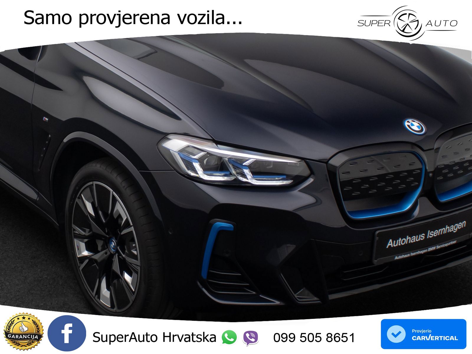 BMW iX3 80 kWh (286 KS) LED+GR SJED+ACC