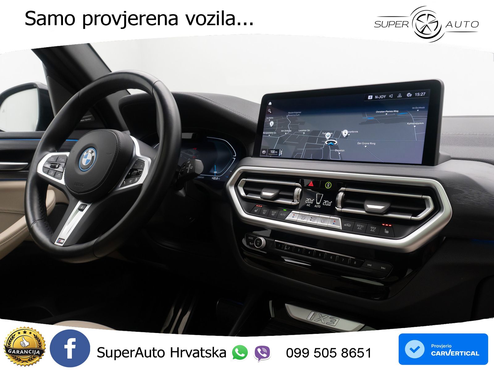 BMW iX3 80 kWh (286 KS) LED+GR SJED+ACC