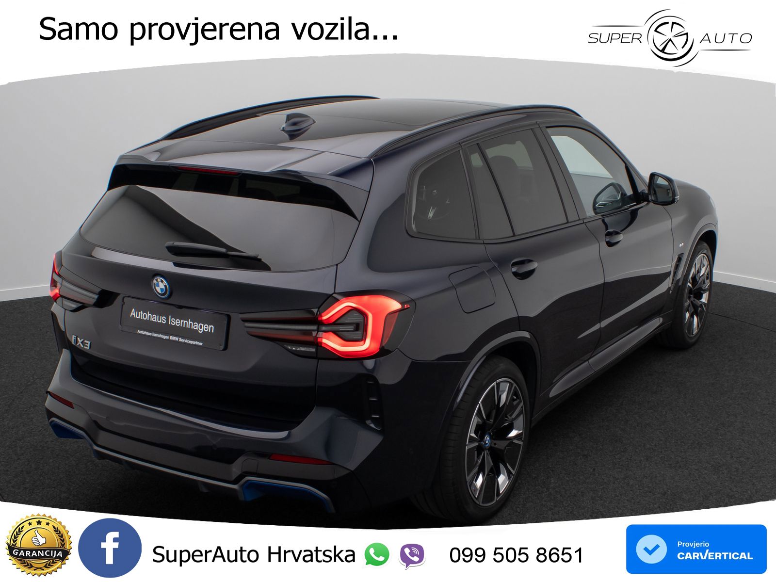 BMW iX3 80 kWh (286 KS) LED+GR SJED+ACC