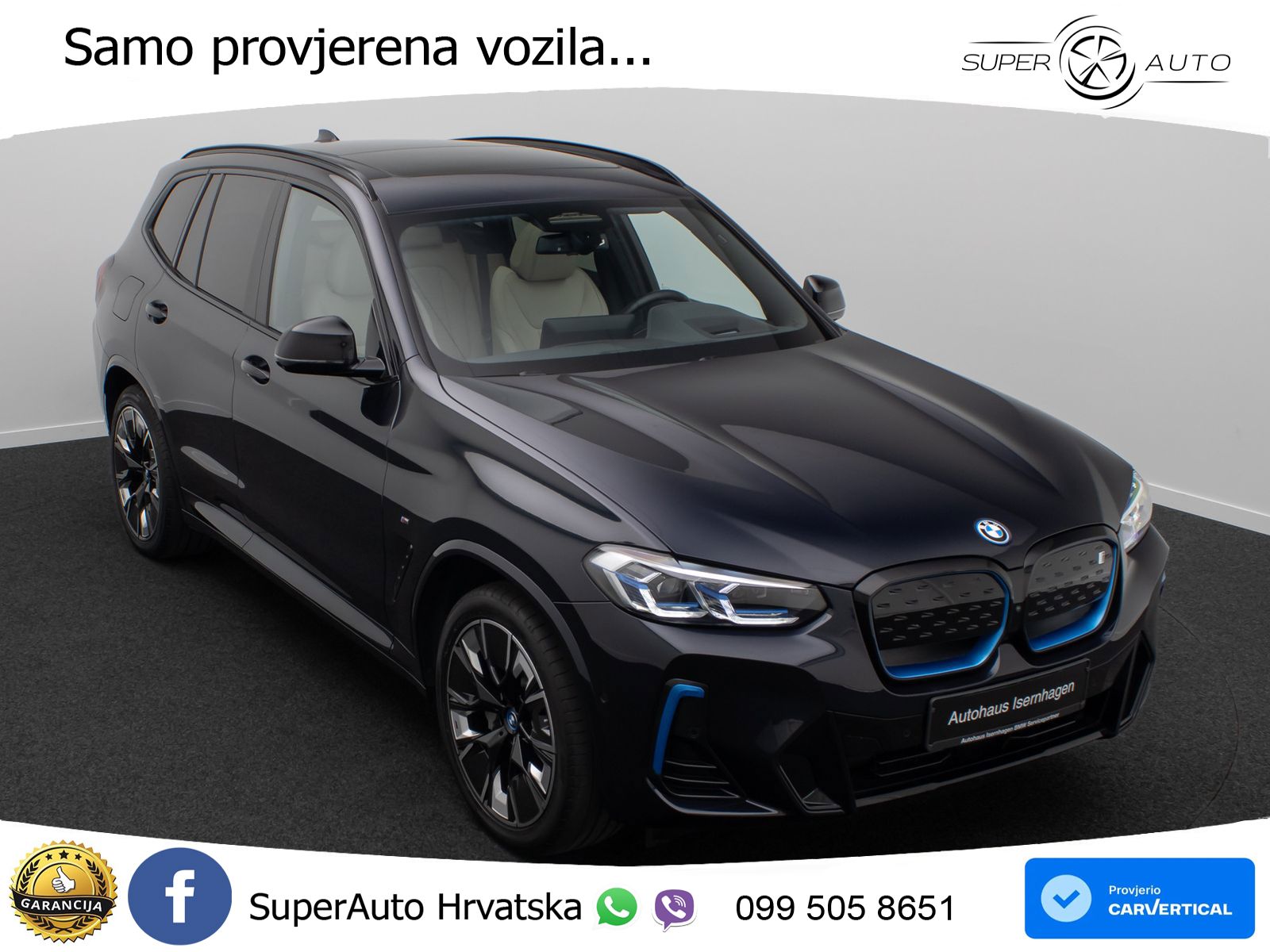 BMW iX3 80 kWh (286 KS) LED+GR SJED+ACC