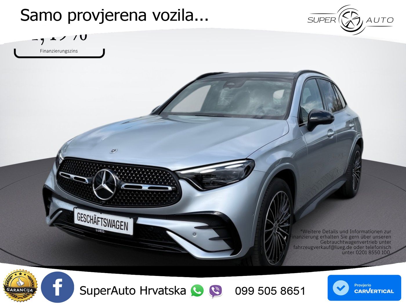 Mercedes GLC 220d (197 KS) 4MATIC 9G-TRONIC AMG ACC+GR SJED+360+PANO