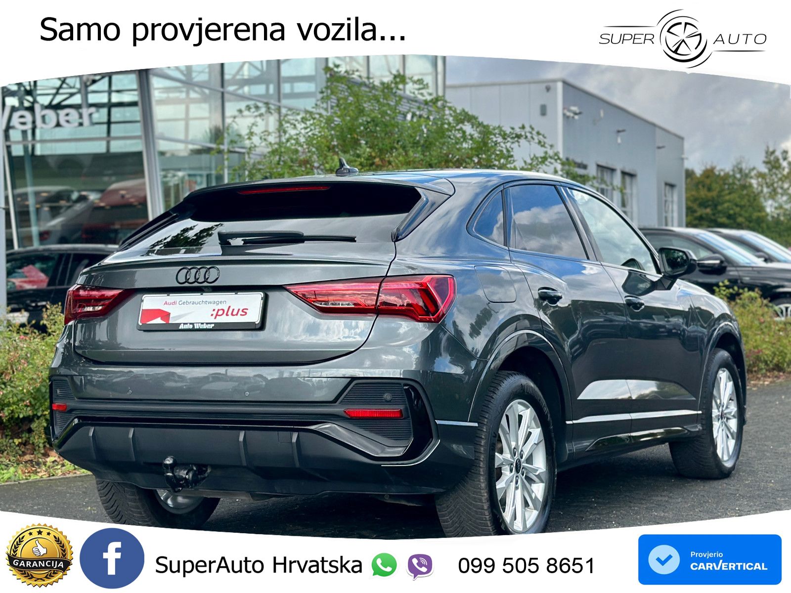Audi Q3 Sportback 35 TDI (150 KS) S tronic S line LED+GR SJED+ACC