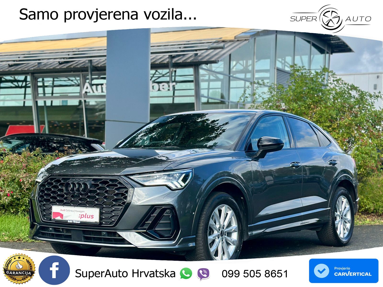 Audi Q3 Sportback 35 TDI (150 KS) S tronic S line LED+GR SJED+ACC