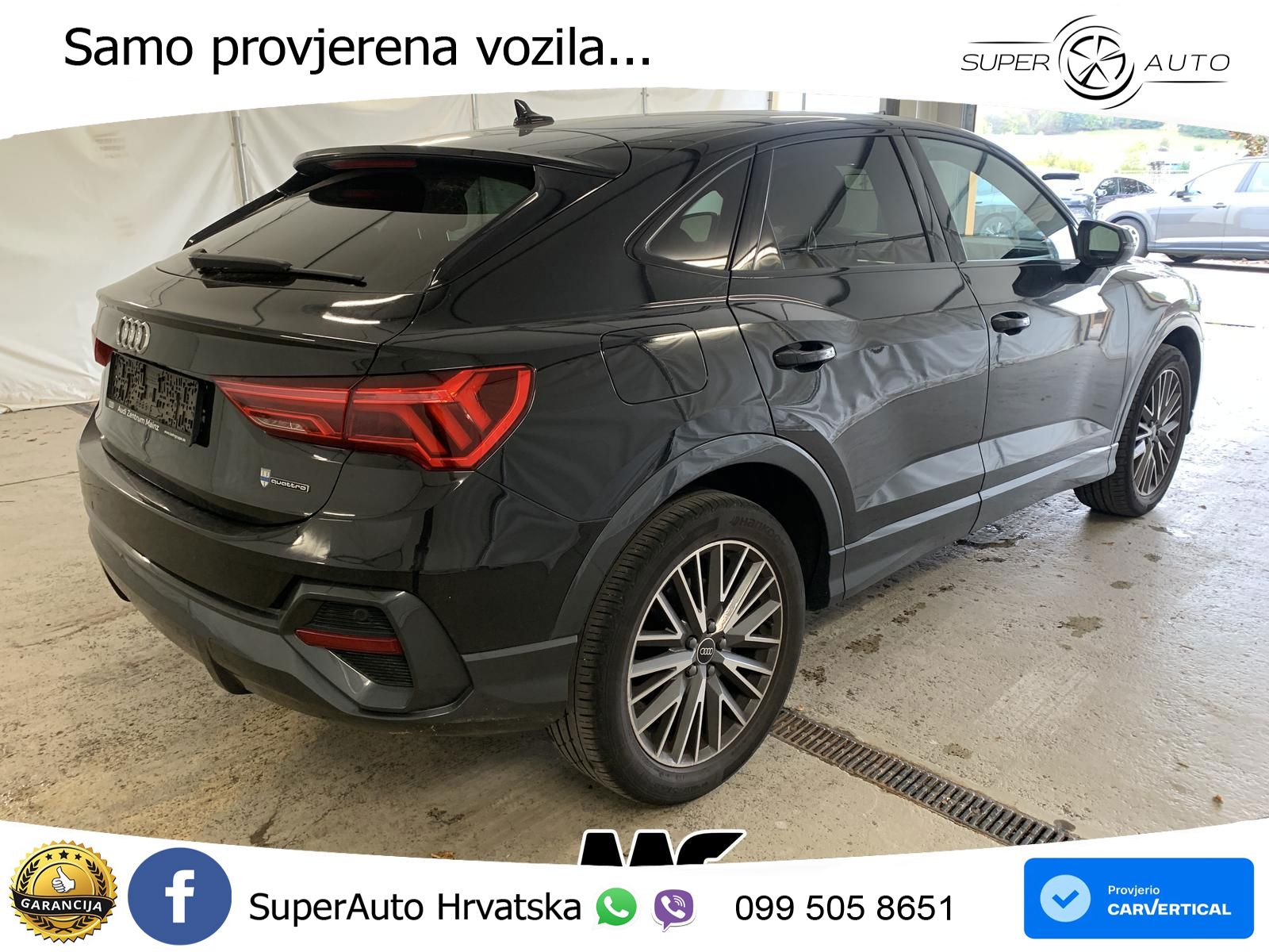 Audi Q3 Sportback 40 TFSI (190 KS) quattro S tronic LED+GR SJED+ACC